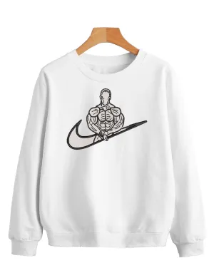Sweatshirt Gym Kevin Levron White