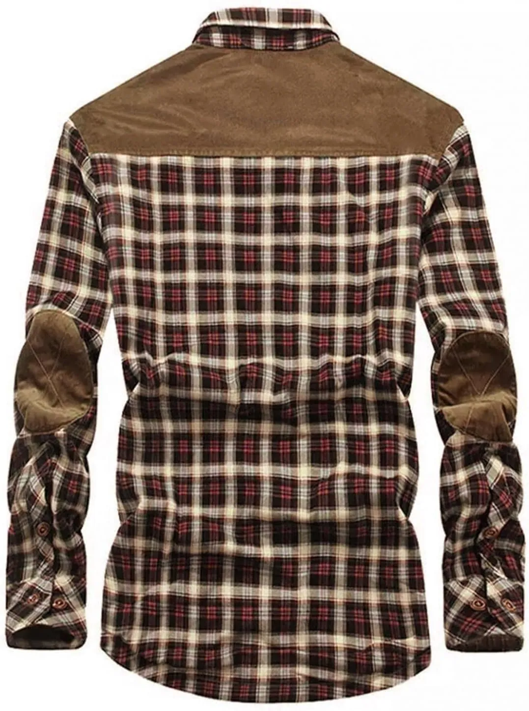 Sweatshirts for Men,Men's Button Down Regular Fit Long Sleeve Plaid Flannel Casual Shirts Men's Cotton Flannel Shirt Top
