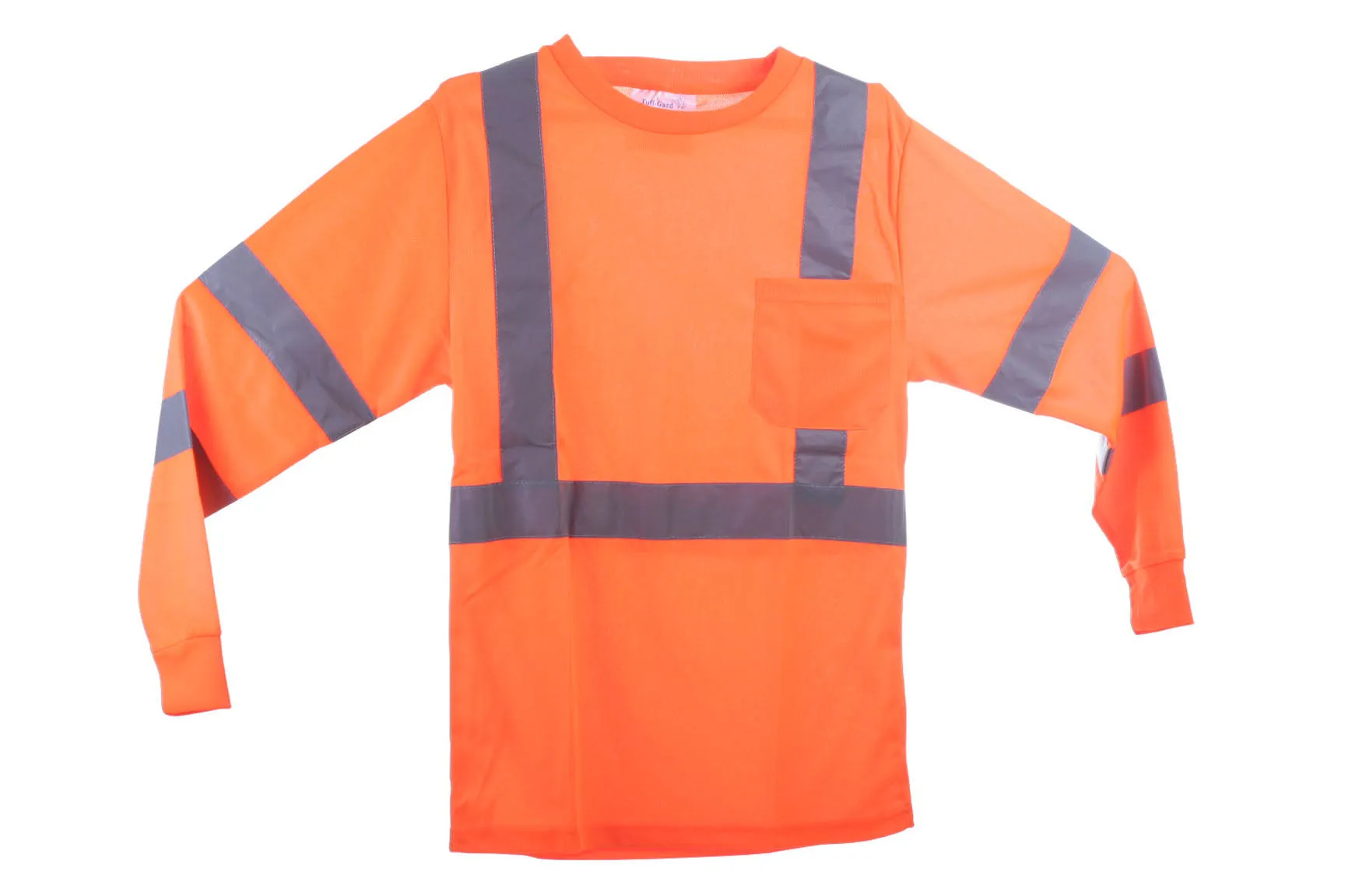 T-SHIRT LONG SLEEVES CLASS III, ORANGE 100% polyester, 130g/m2 birdeyes ,Reflect