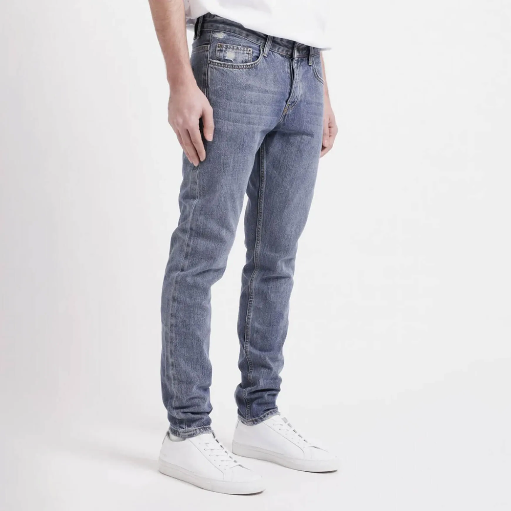 Tapered Selvedge Denim Blue Wash