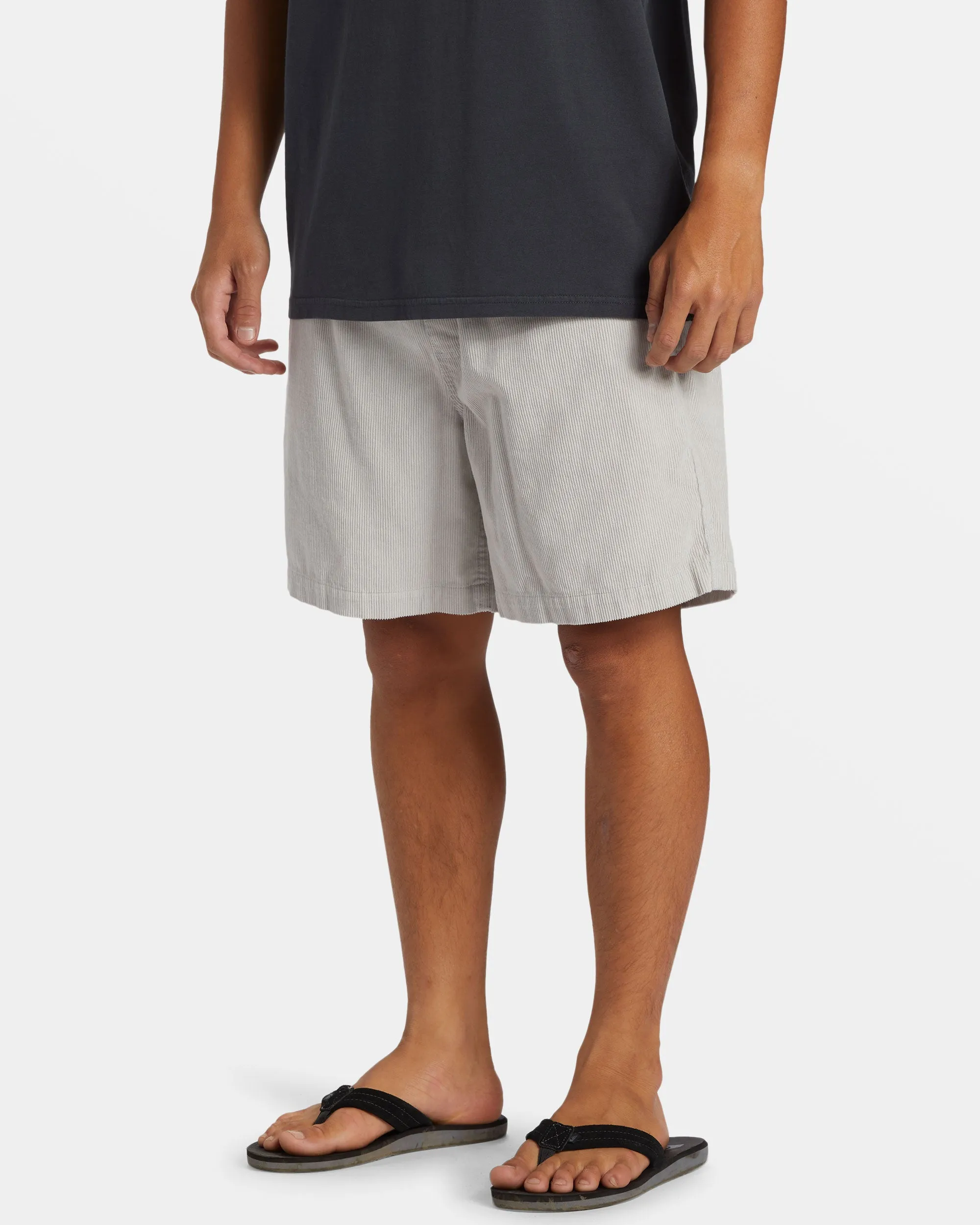 Taxer Corduroy Shorts - Gray Violet