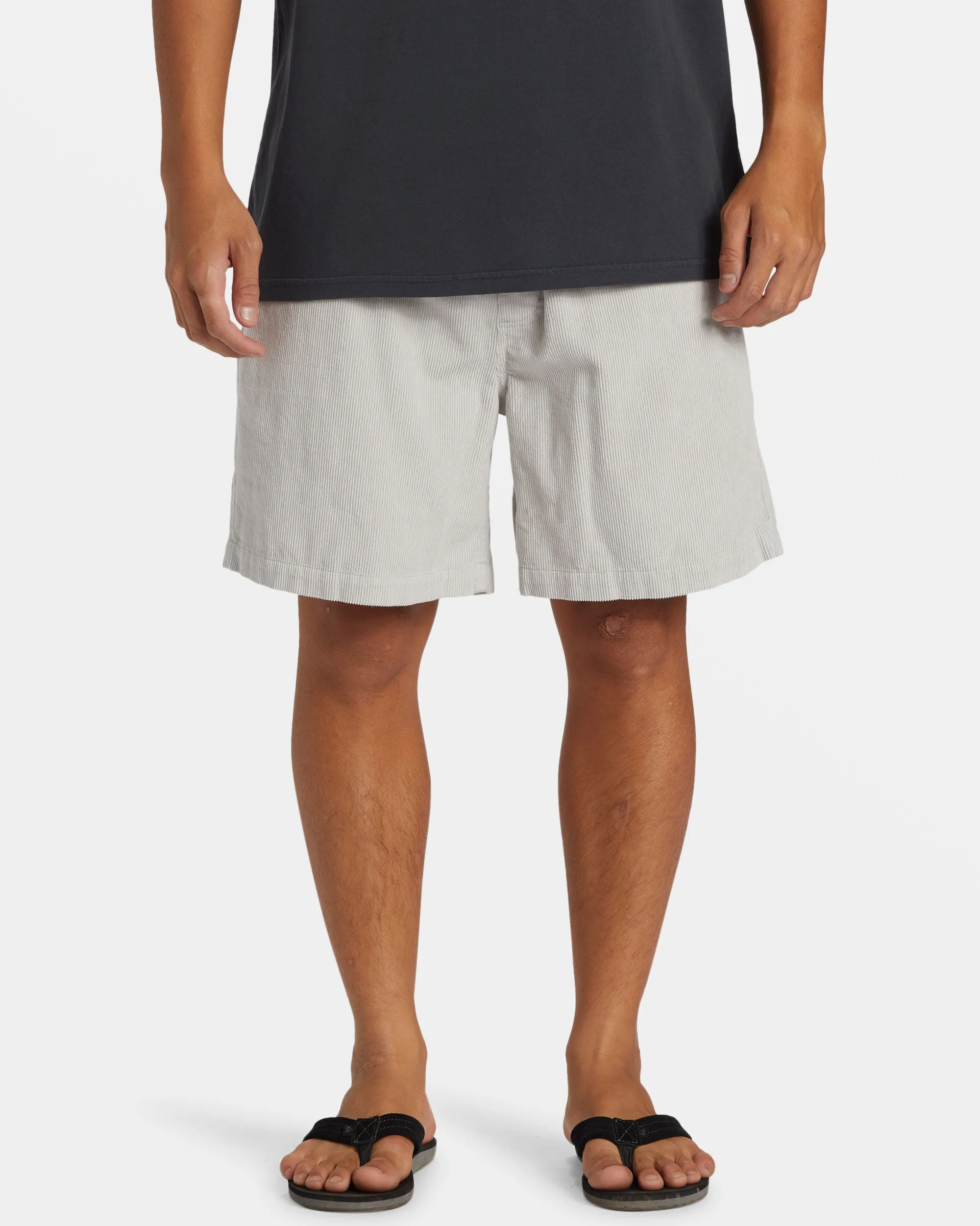 Taxer Corduroy Shorts - Gray Violet
