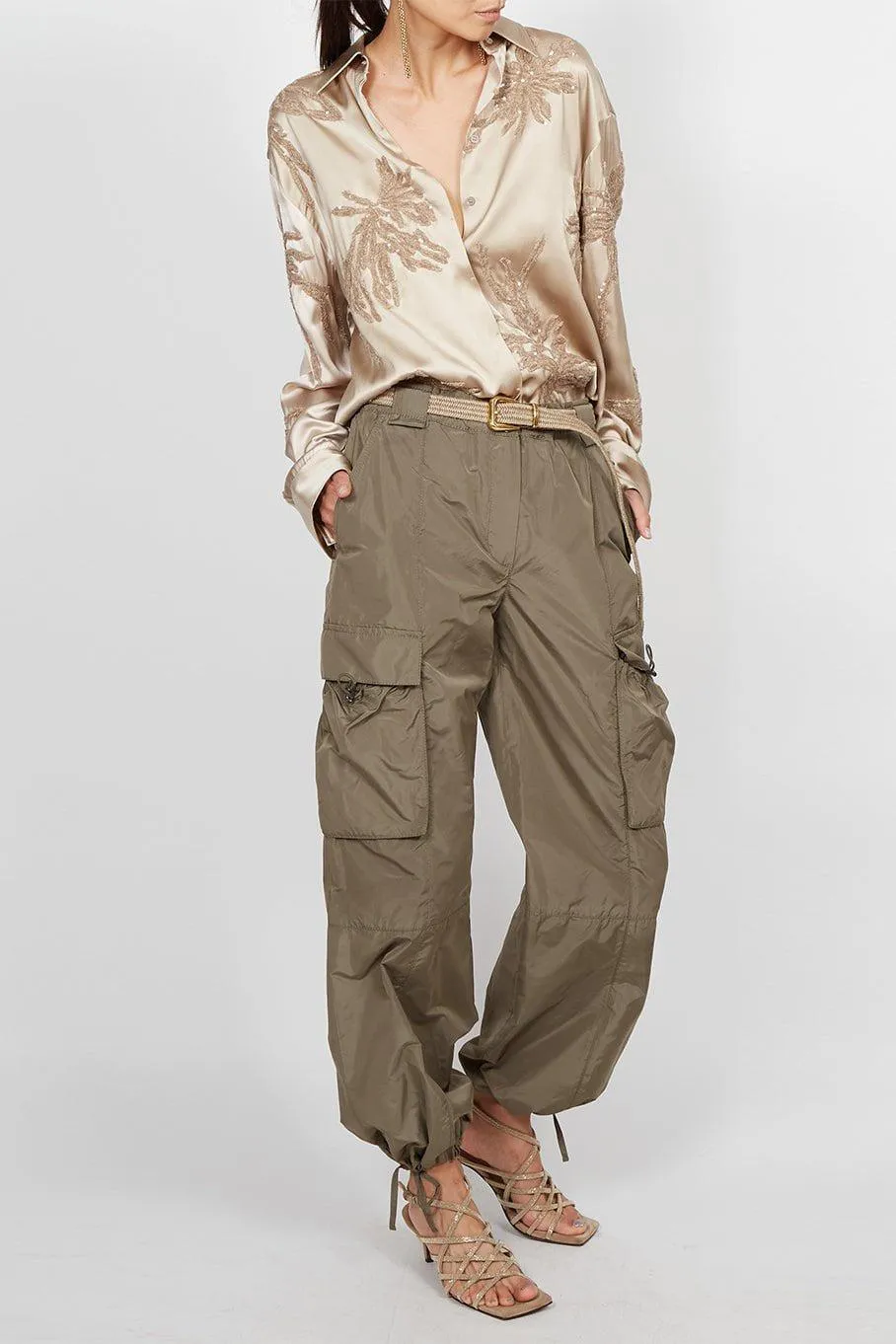 Techno Taffeta Utility Pant