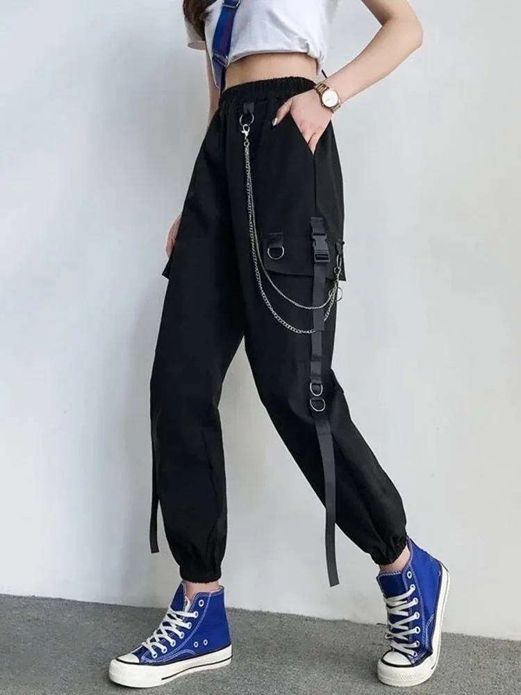 Techwear Cargo Pants Black