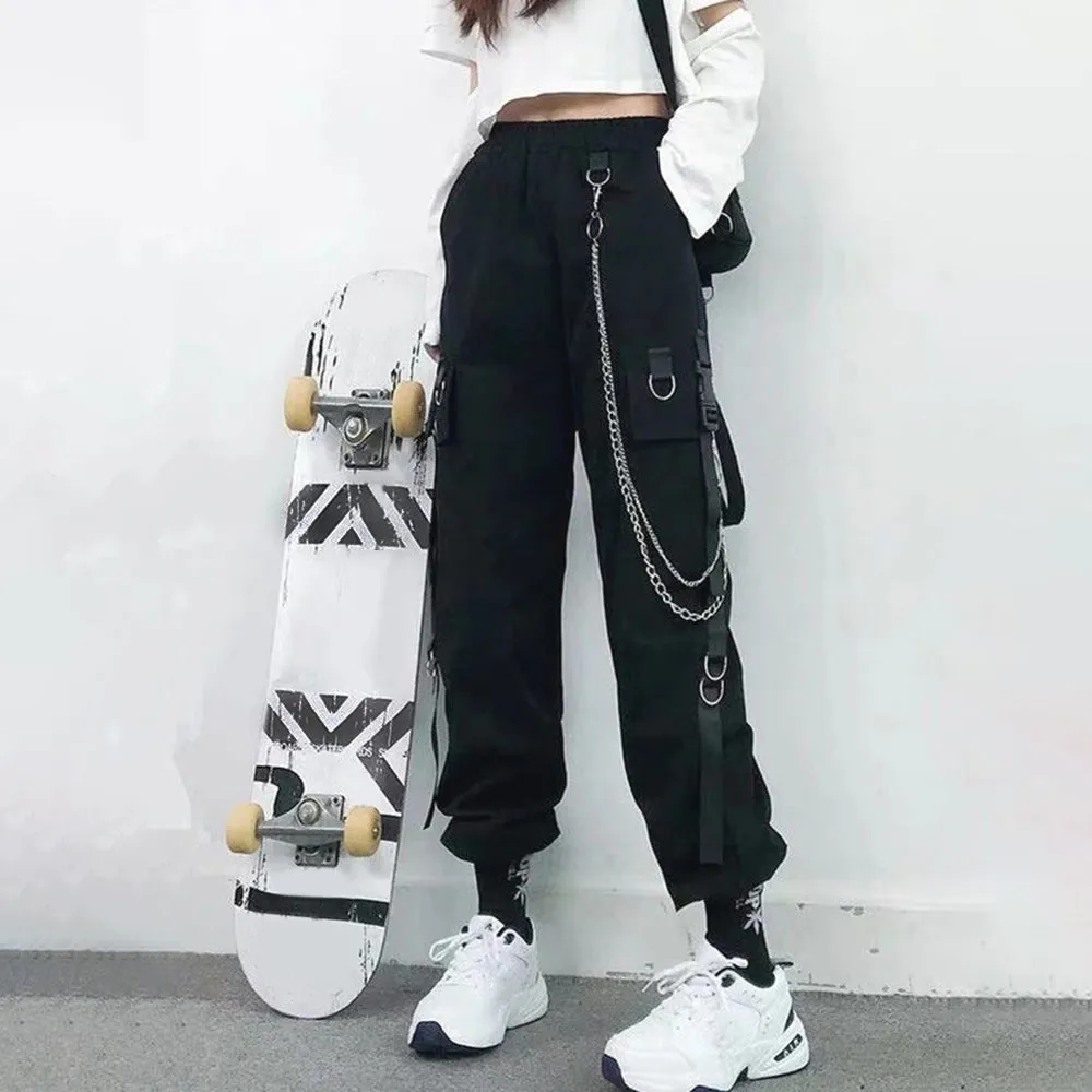 Techwear Cargo Pants Black