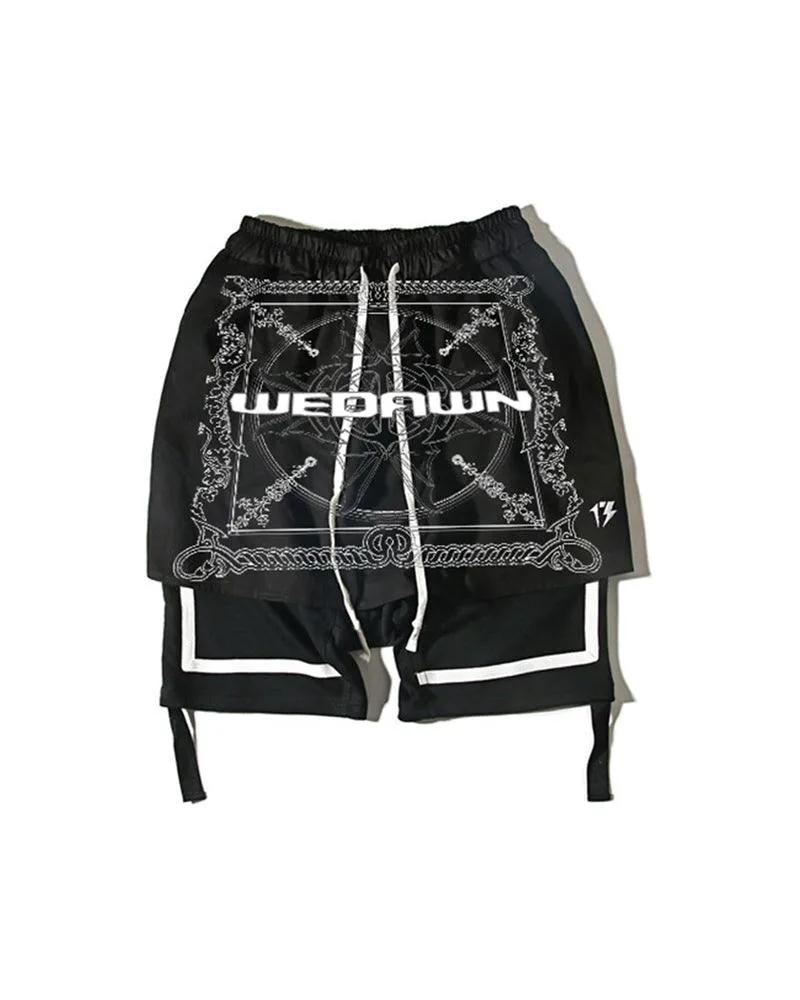 Techwear Cyber Rock Punk Shorts