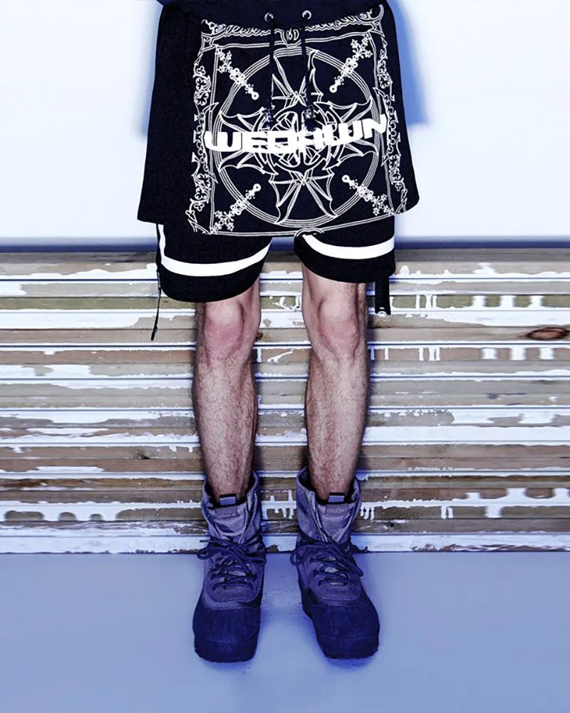 Techwear Cyber Rock Punk Shorts