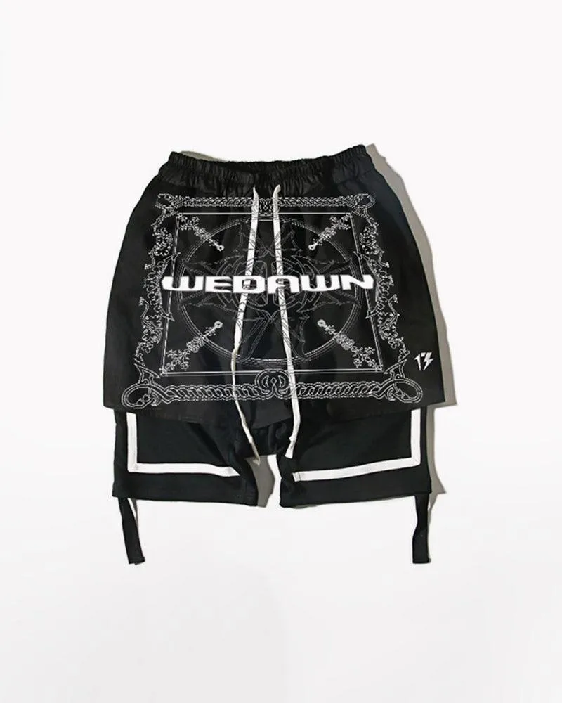 Techwear Cyber Rock Punk Shorts