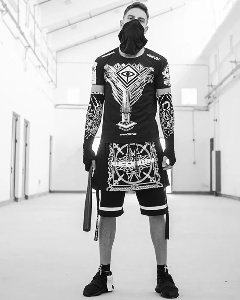 Techwear Cyber Rock Punk Shorts