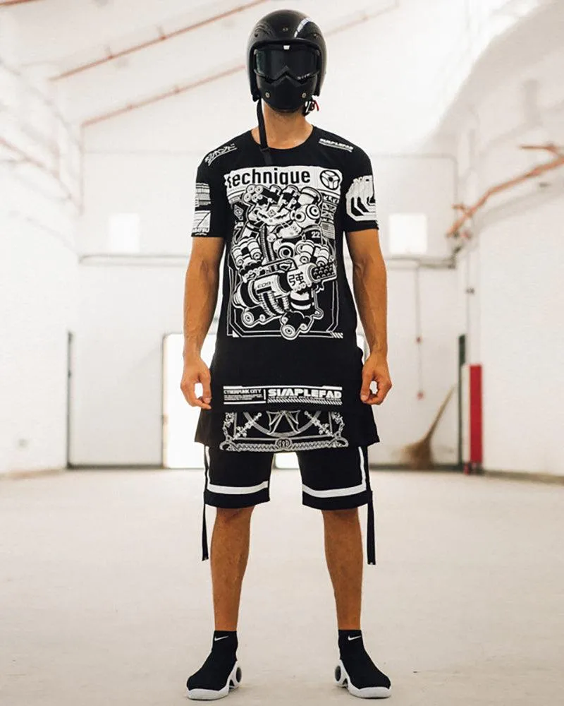 Techwear Cyber Rock Punk Shorts