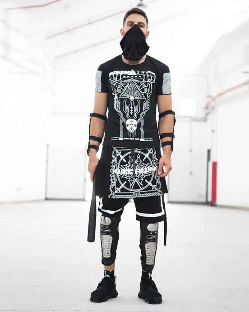 Techwear Cyber Rock Punk Shorts