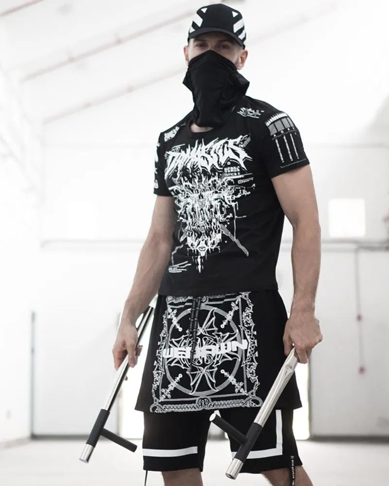 Techwear Cyber Rock Punk Shorts