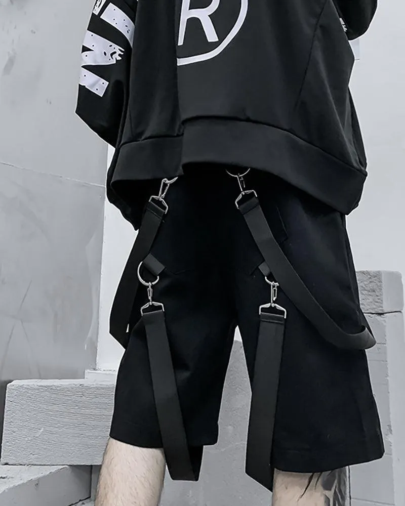 Techwear Ribbon Cargo Shorts