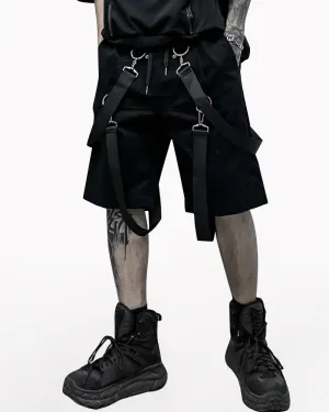 Techwear Ribbon Cargo Shorts
