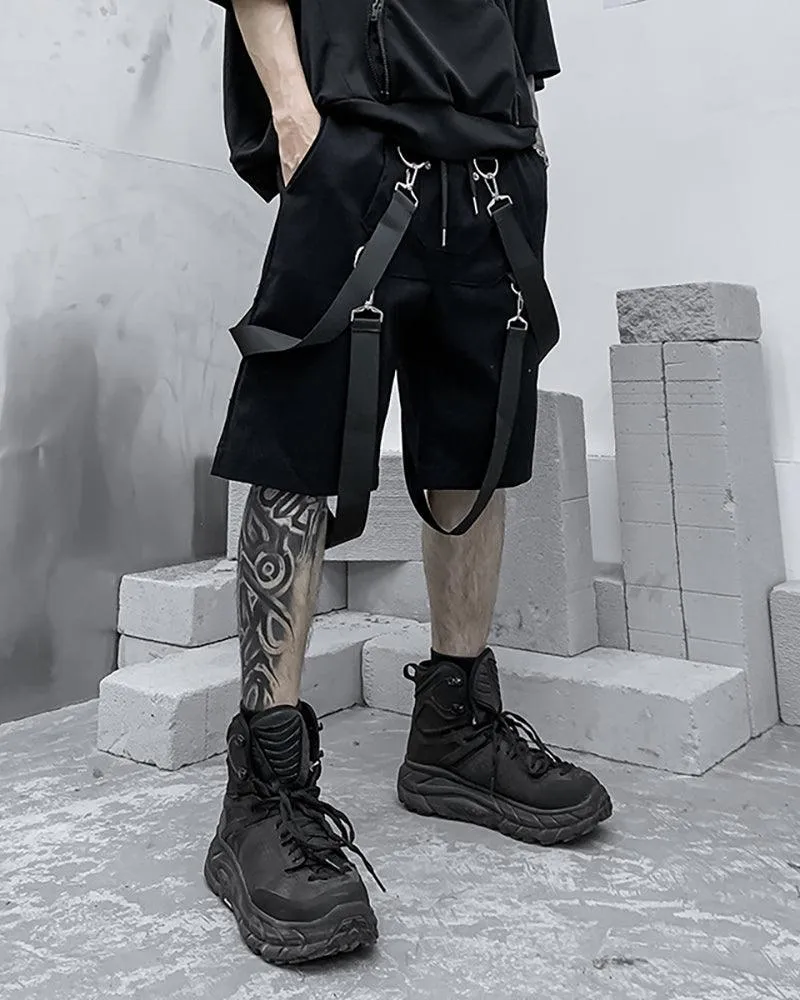 Techwear Ribbon Cargo Shorts