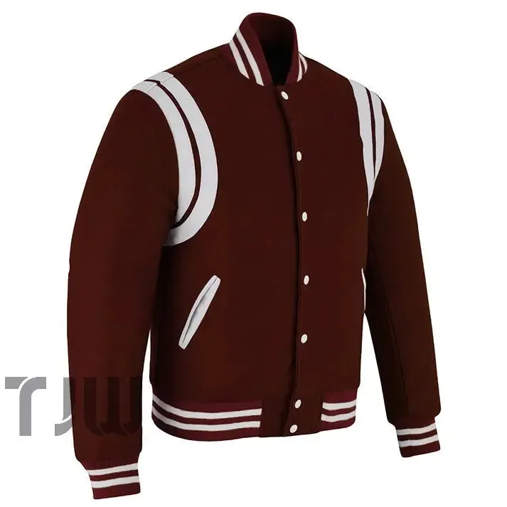 Teddy - Dark Maroon White D/Strips