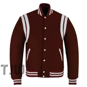 Teddy - Dark Maroon White D/Strips