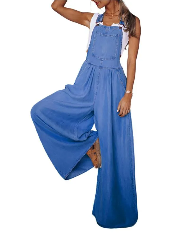 TEEK - Big Loose Casual Denim Overalls