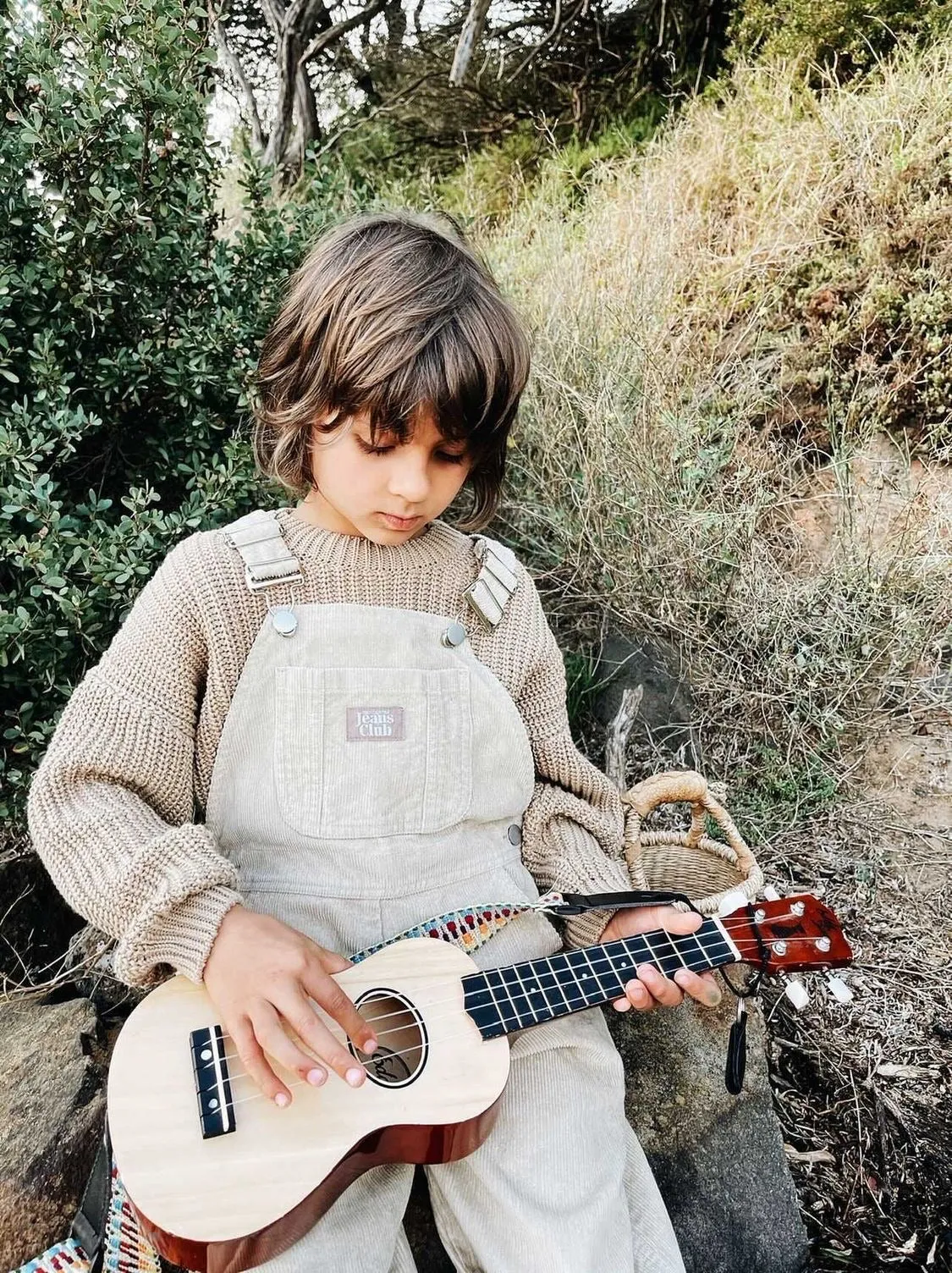 Teen Spirit Overalls - Beige Cord