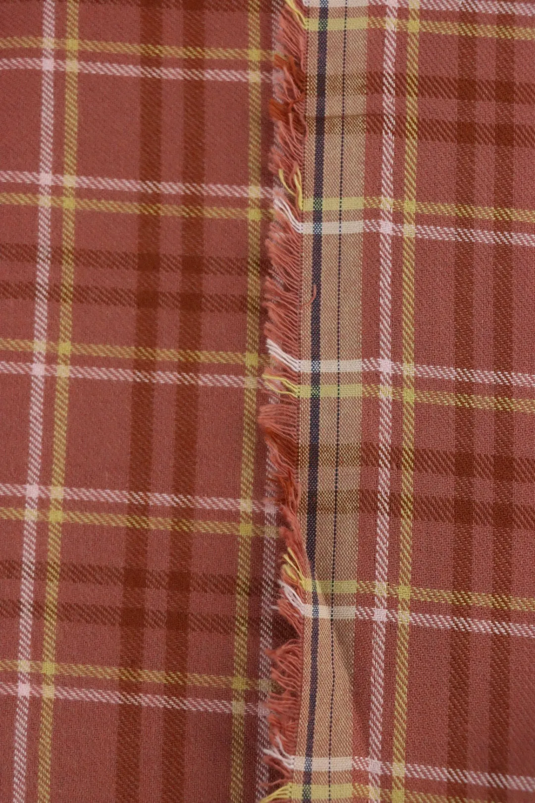Terracotta/Yellow/Rust Plaid Flannel