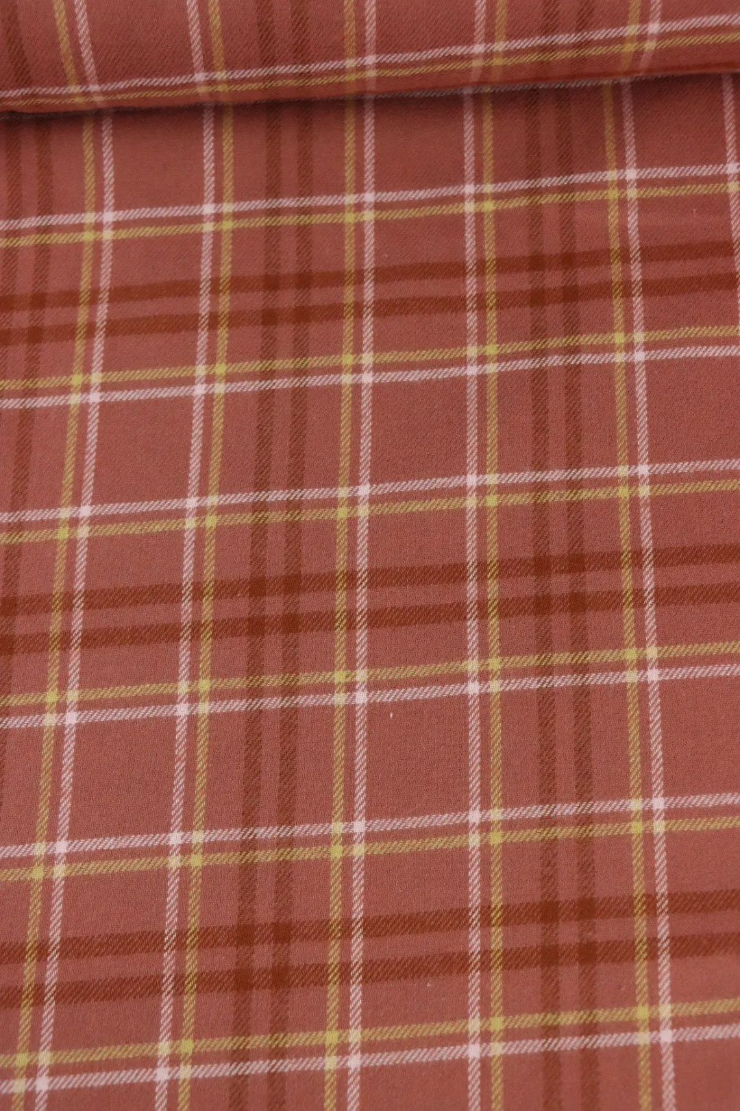 Terracotta/Yellow/Rust Plaid Flannel