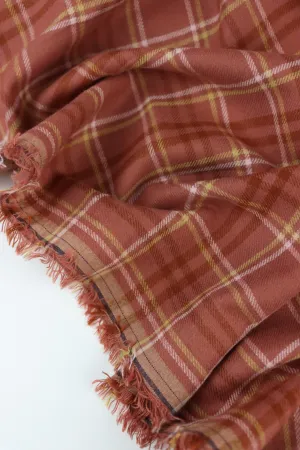 Terracotta/Yellow/Rust Plaid Flannel