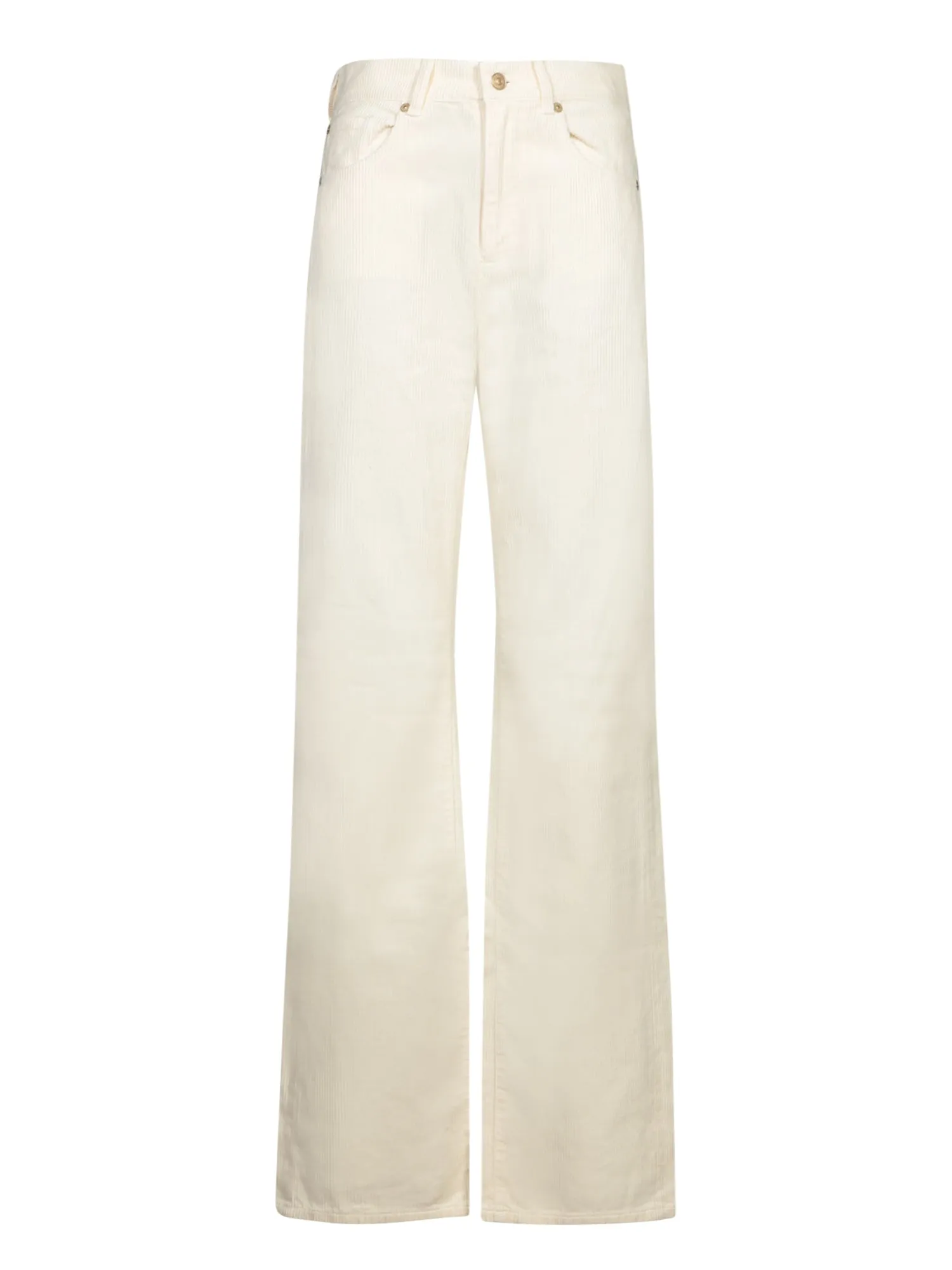 Tess White Corduroy Trousers