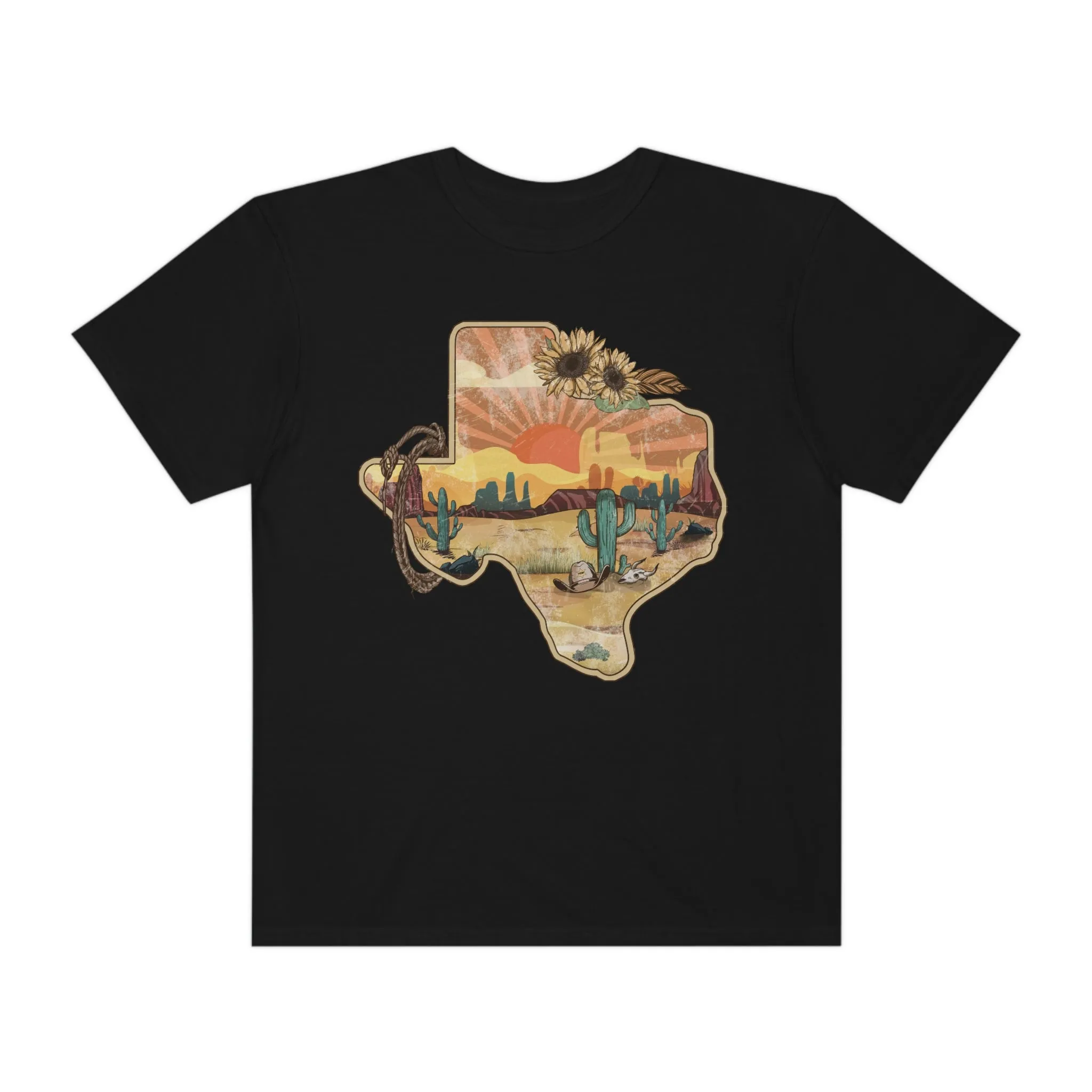 Texas Western Shirt, Comfort Colors Western Graphic Tee | Cowgirl T-Shirt