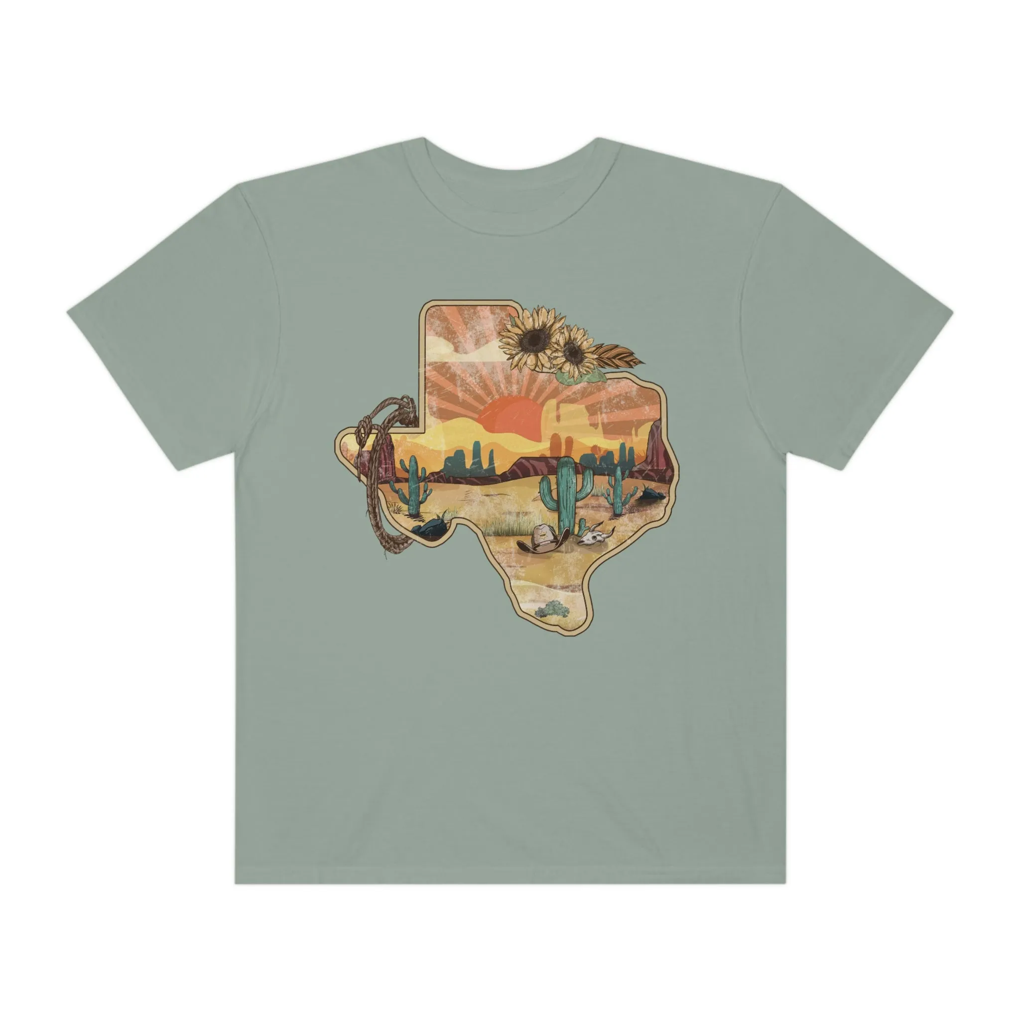 Texas Western Shirt, Comfort Colors Western Graphic Tee | Cowgirl T-Shirt