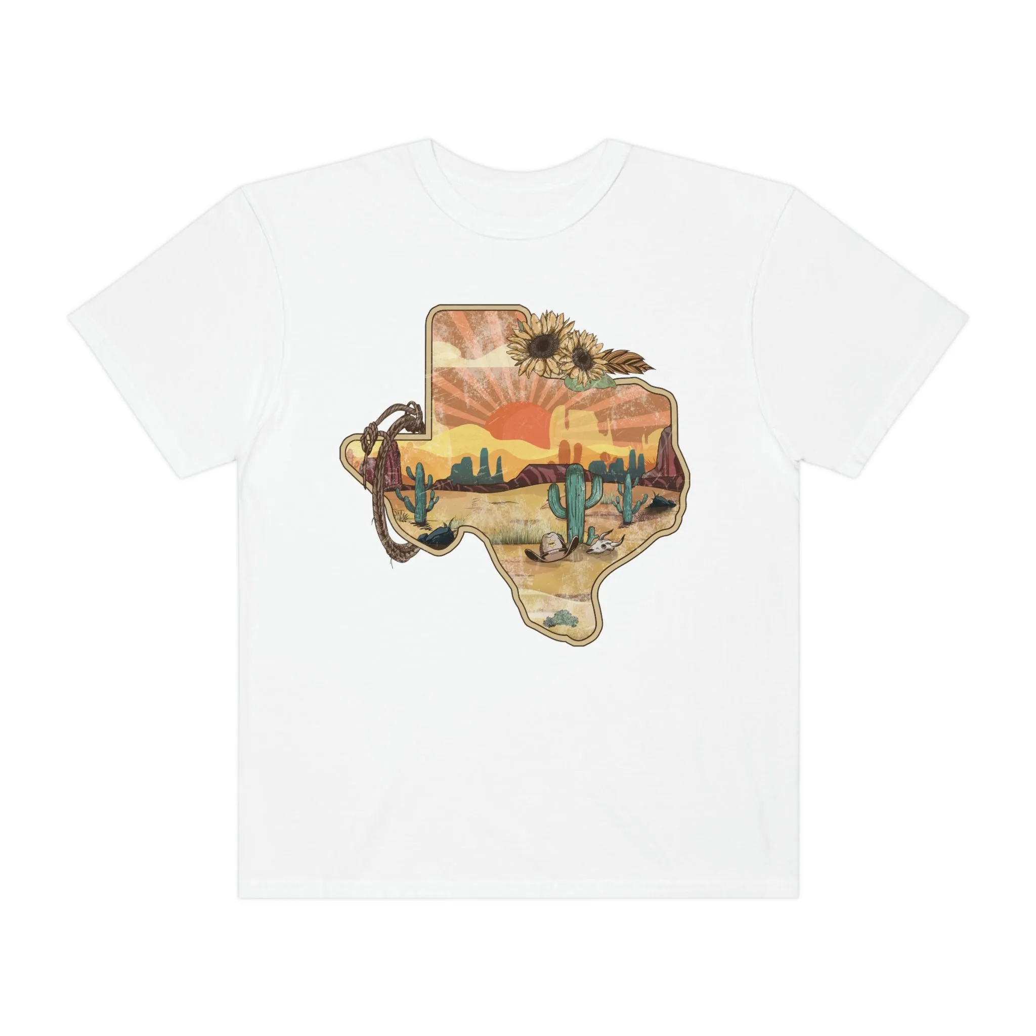 Texas Western Shirt, Comfort Colors Western Graphic Tee | Cowgirl T-Shirt