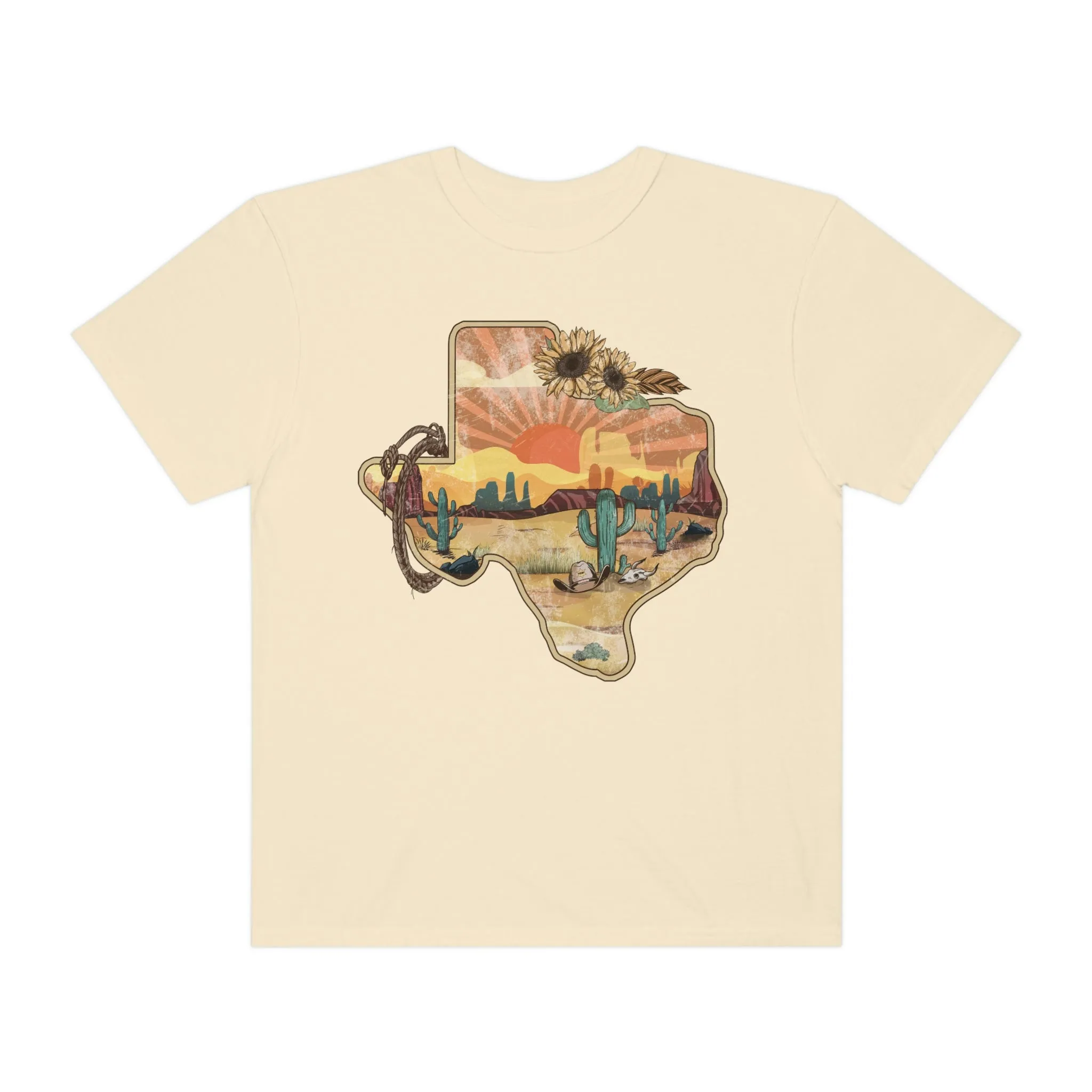 Texas Western Shirt, Comfort Colors Western Graphic Tee | Cowgirl T-Shirt