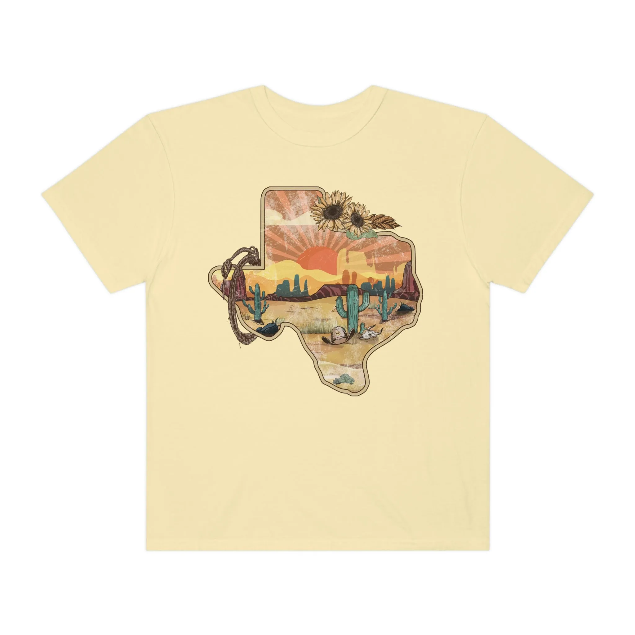 Texas Western Shirt, Comfort Colors Western Graphic Tee | Cowgirl T-Shirt