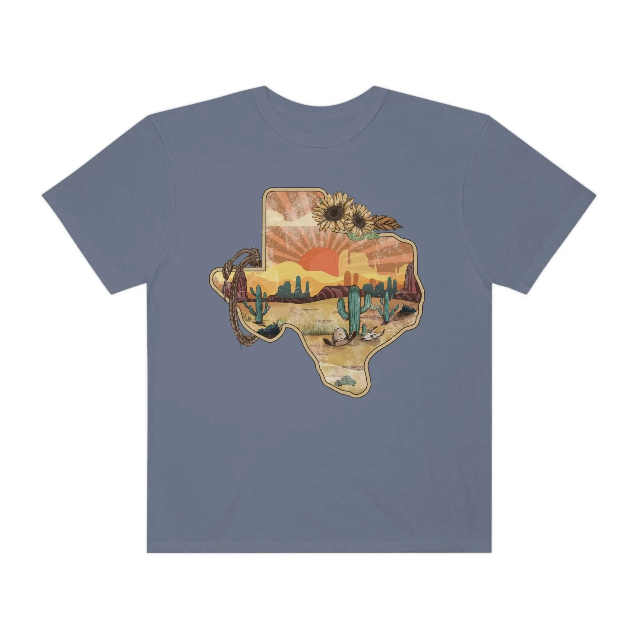 Texas Western Shirt, Comfort Colors Western Graphic Tee | Cowgirl T-Shirt