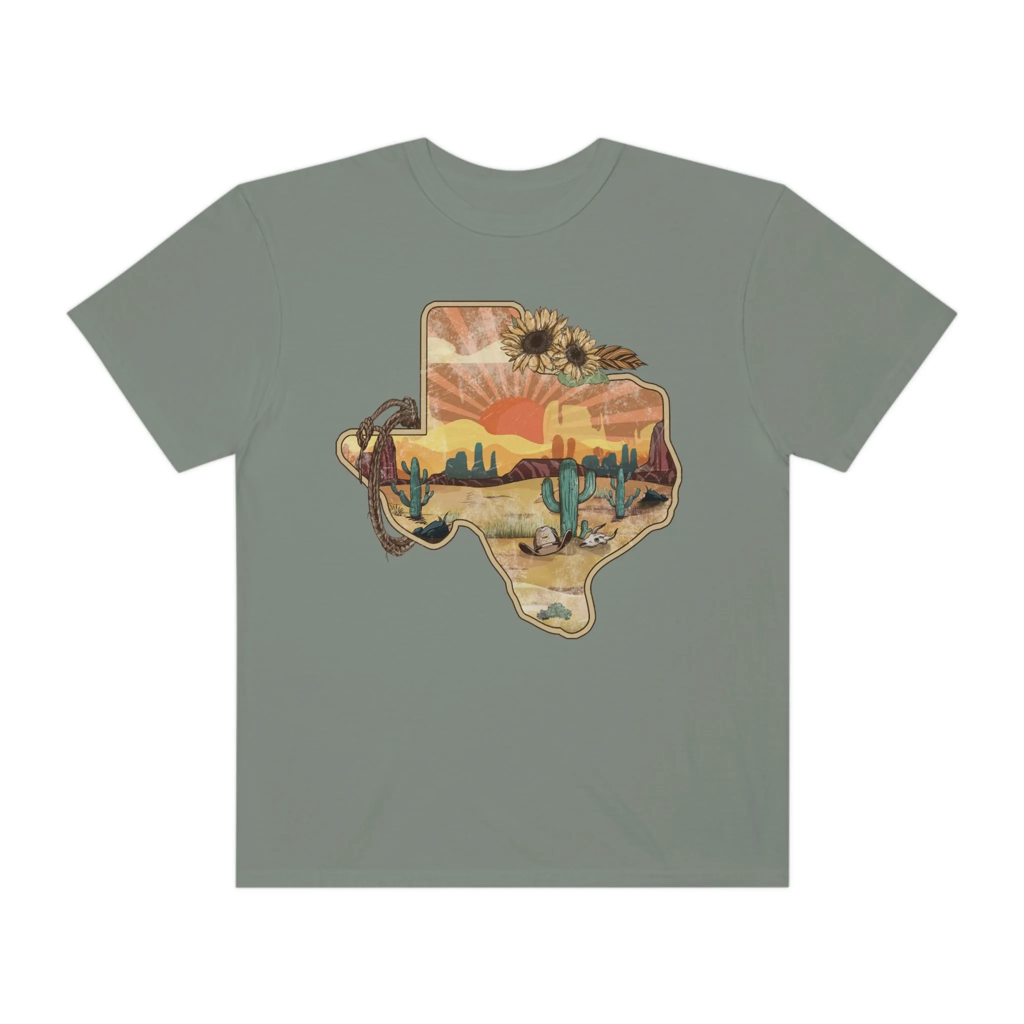 Texas Western Shirt, Comfort Colors Western Graphic Tee | Cowgirl T-Shirt