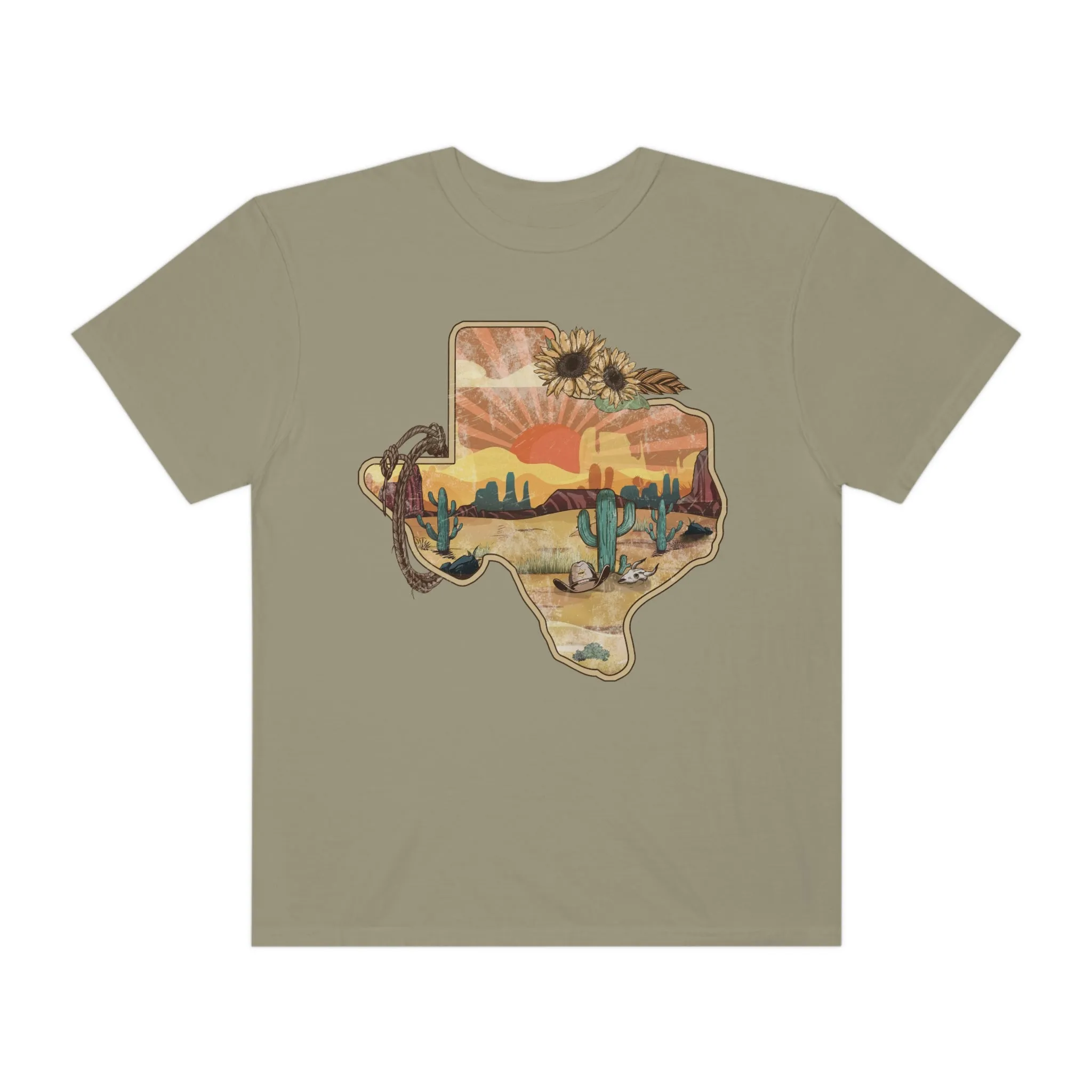 Texas Western Shirt, Comfort Colors Western Graphic Tee | Cowgirl T-Shirt