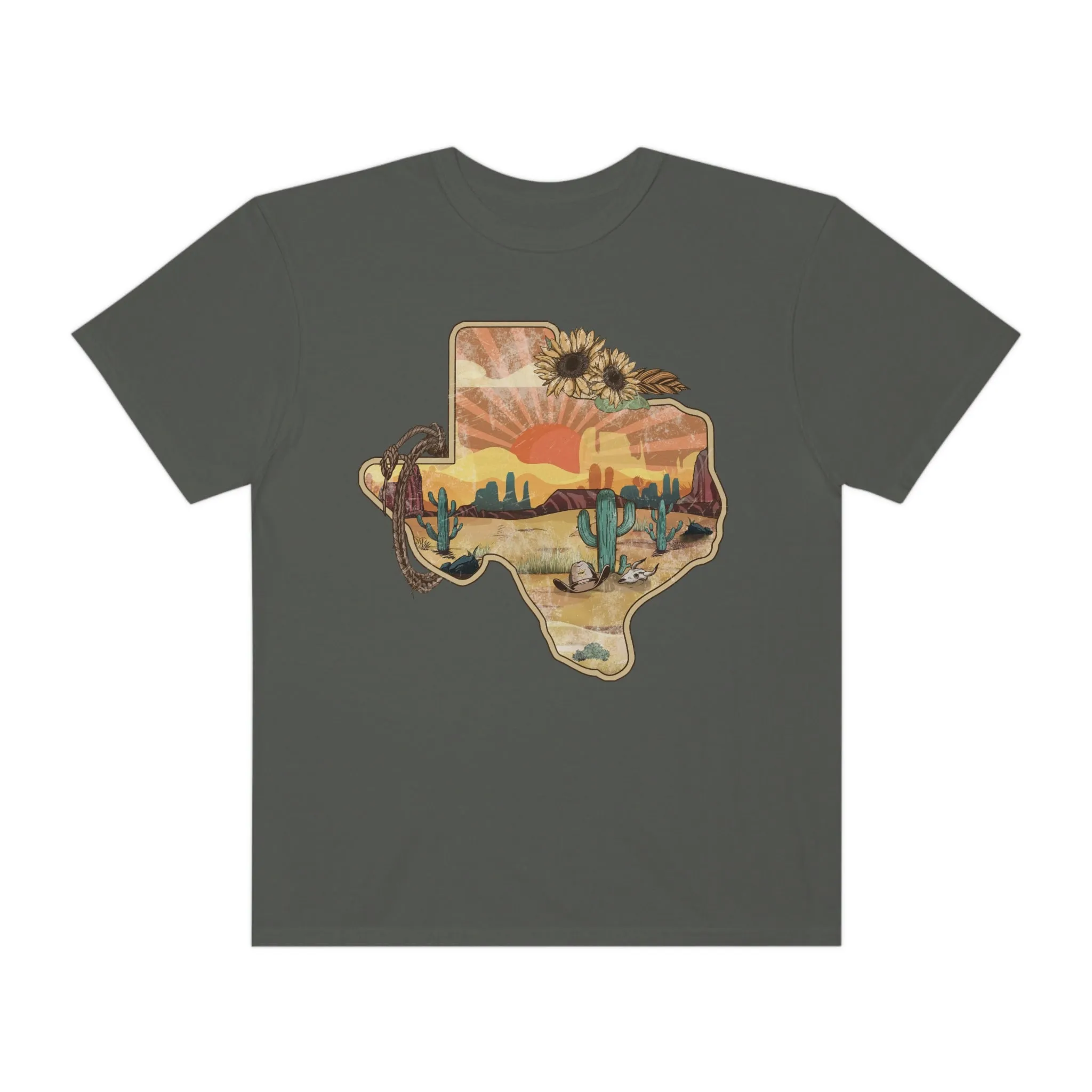 Texas Western Shirt, Comfort Colors Western Graphic Tee | Cowgirl T-Shirt