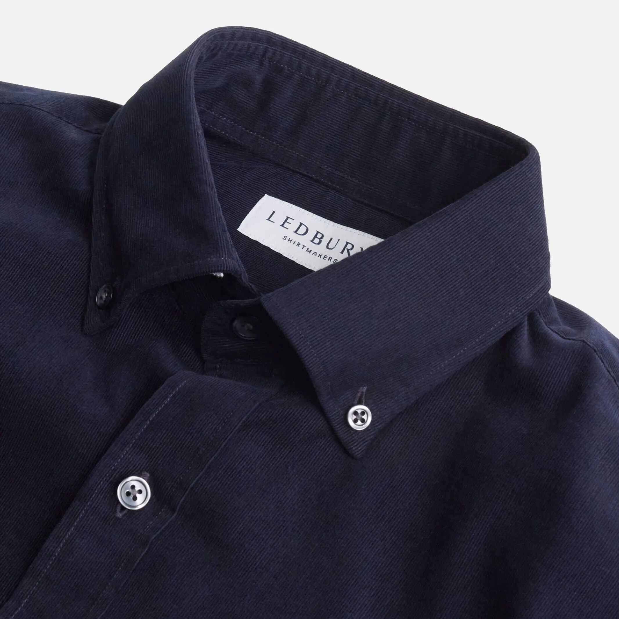 The Dark Navy Crockett Corduroy Custom Shirt