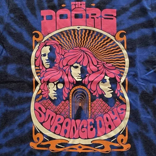 The Doors Kids T-Shirt - Strange Days - Blue Tie Die