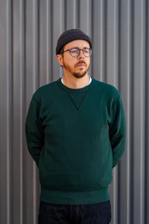 The Flat Head FN-SWC-301 Loopwheel Hooded Sweatshirt - Green