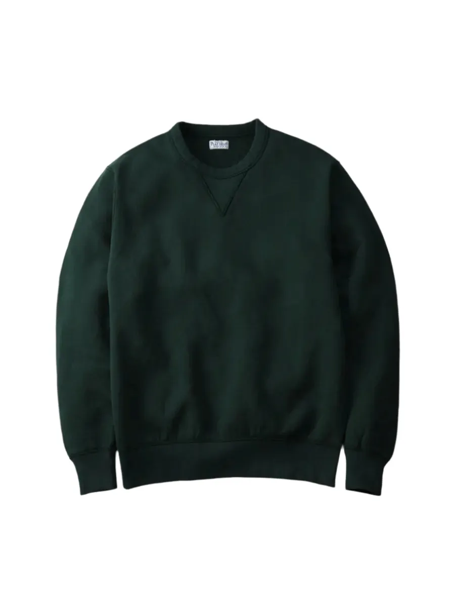 The Flat Head FN-SWC-301 Loopwheel Hooded Sweatshirt - Green