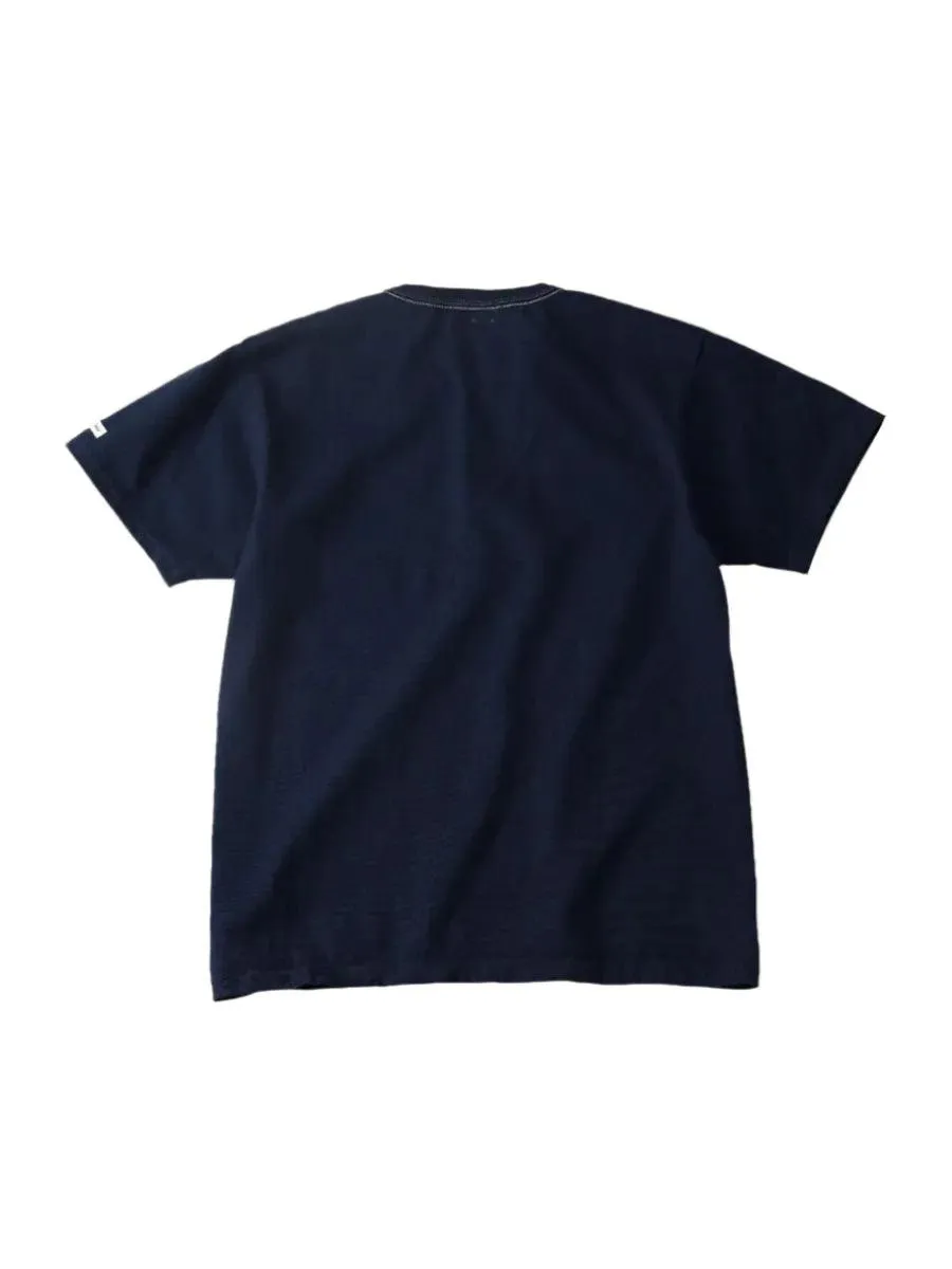 The Flat Head FN-THC-001 9oz Heavyweight Tee - Navy