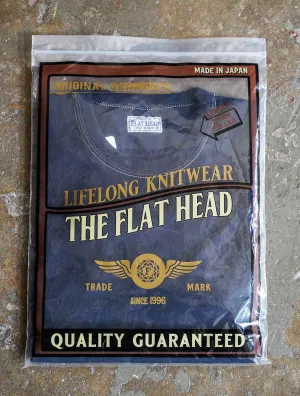The Flat Head FN-THC-001 9oz Heavyweight Tee - Navy