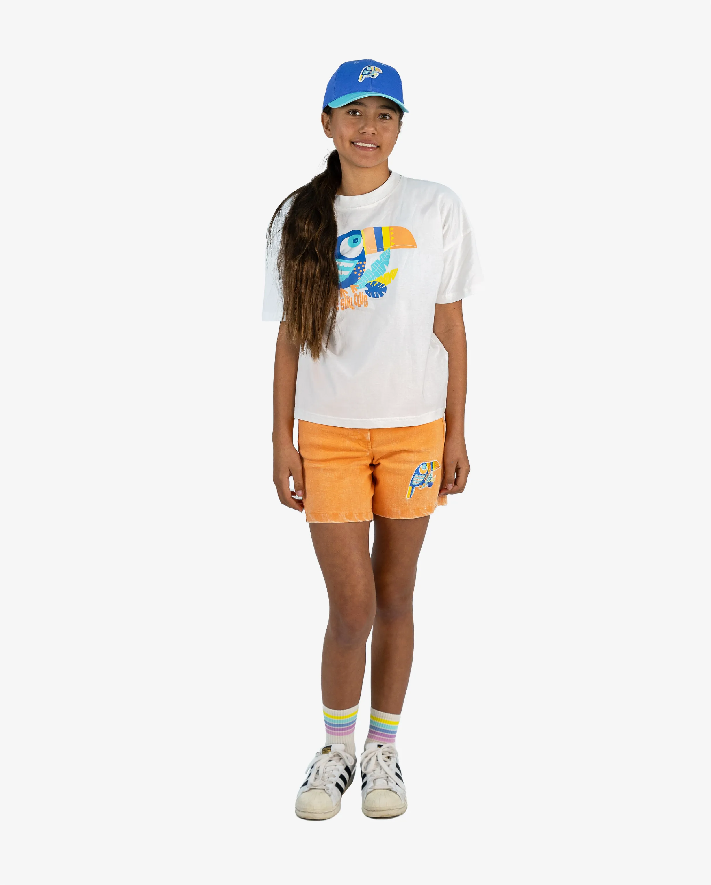 THE GIRL CLUB - TOUCAN RESROT DENIM SHORTS