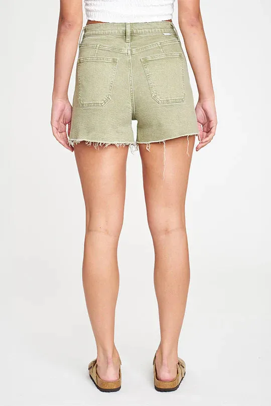 The Knockout High Rise Short in Matcha
