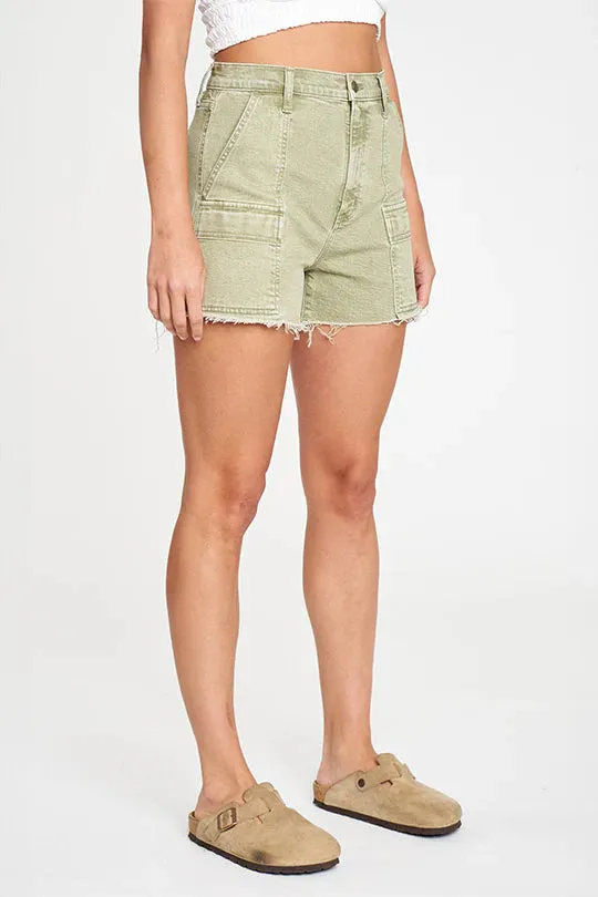 The Knockout High Rise Short in Matcha