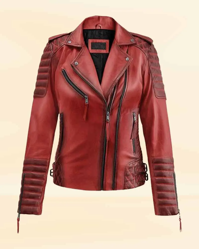 The Pricy Burnt Red Leather Jacket