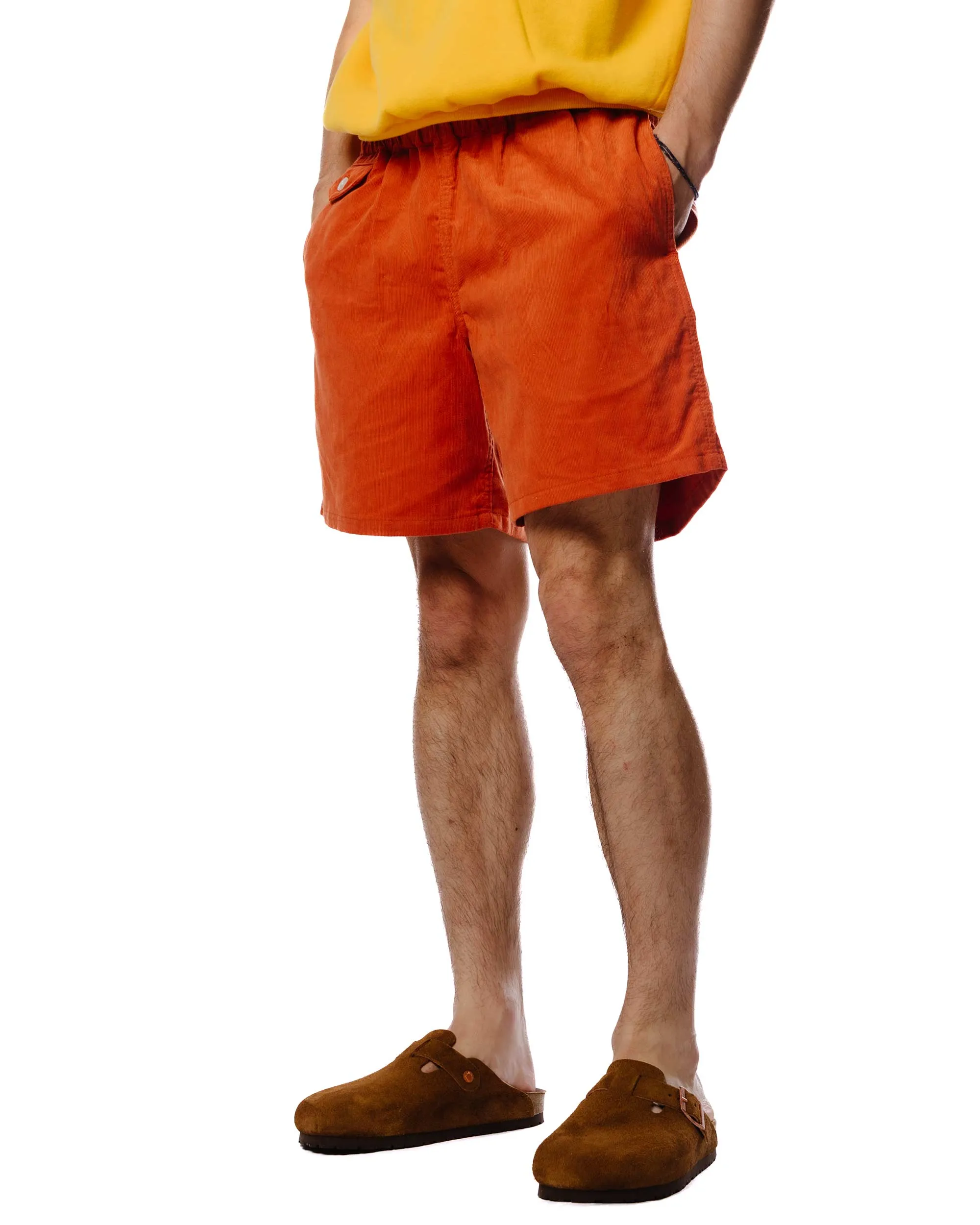The Real McCoy's MP23014 Summer Corduroy Swim Shorts Salmon