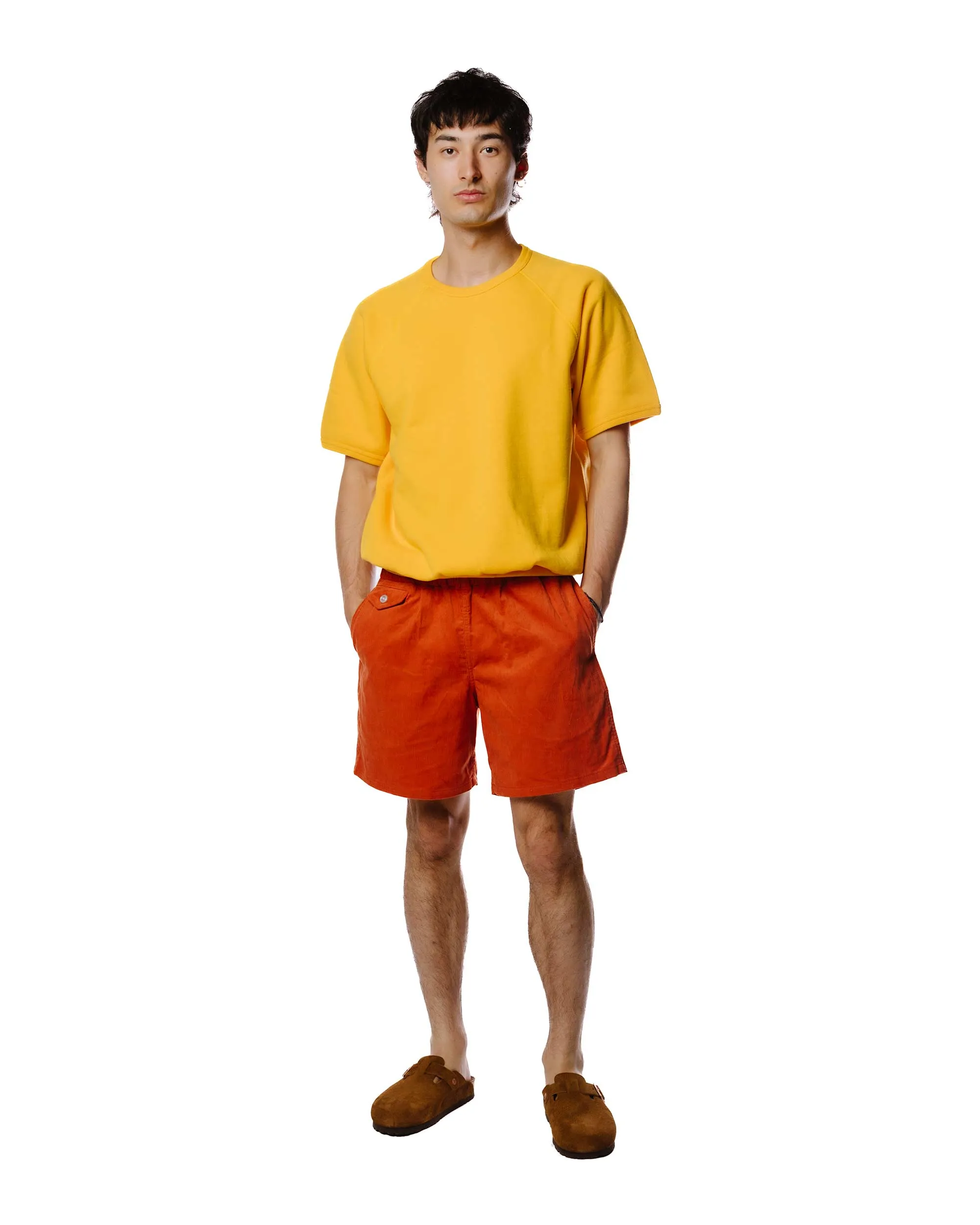 The Real McCoy's MP23014 Summer Corduroy Swim Shorts Salmon