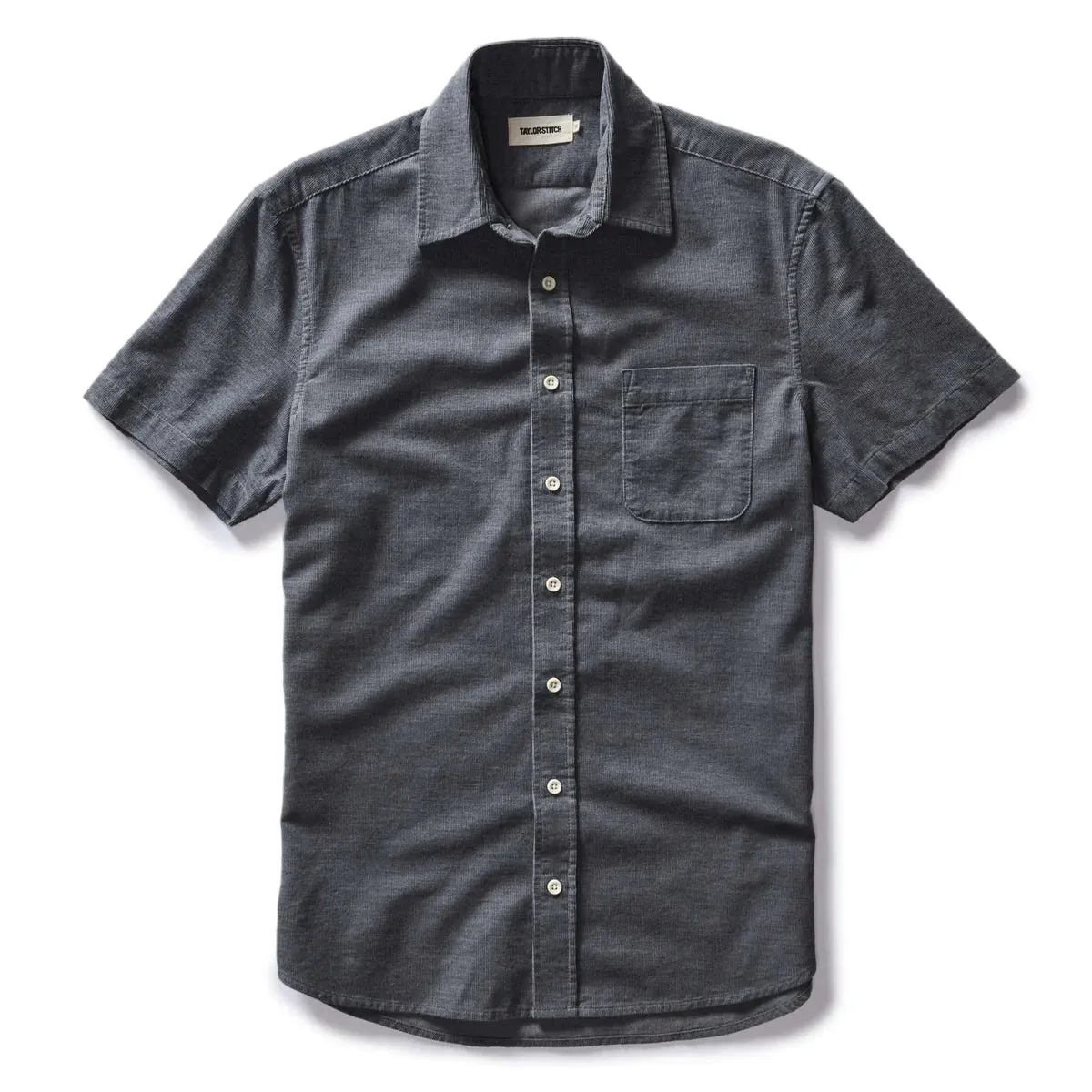 The Short Sleeve California | Heather Slate Cord | Taylor Stitch