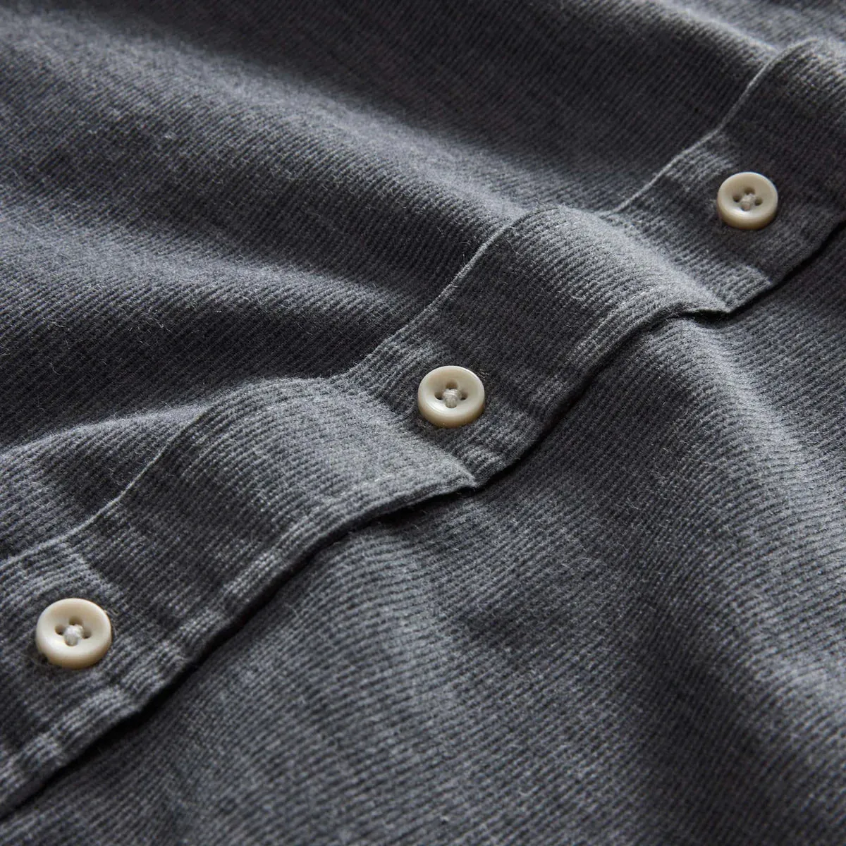The Short Sleeve California | Heather Slate Cord | Taylor Stitch